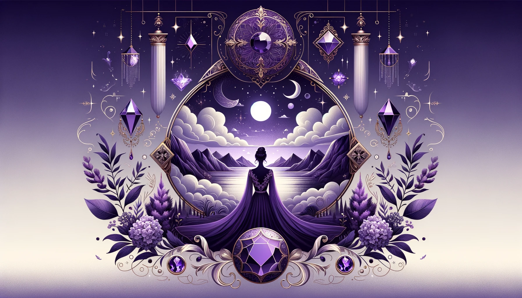 Violett symbolisiert Luxus, Weisheit und spirituelle Tiefe